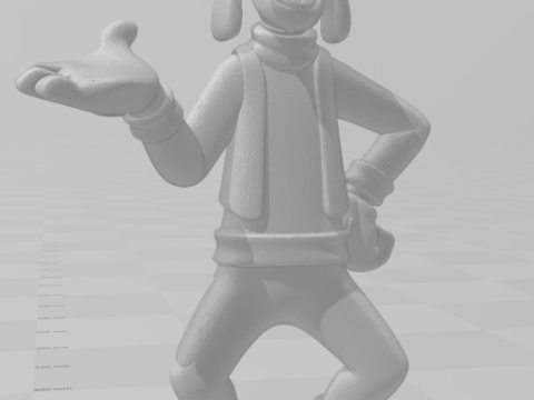 Bonecos 3D-Stil Manga Anime Pateta Disney Caricato 3D Druckmodell