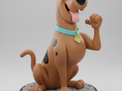 Bonecos 3d style manga anime scooby bambola caricata Modello di stampa 3D