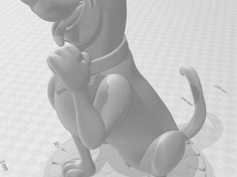Bonecos 3d style manga anime scooby doll caricato 3D Print Model