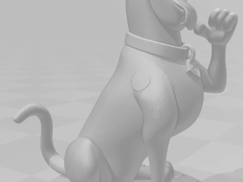 Bonecos 3d style manga anime scooby doll caricato 3D Print Model