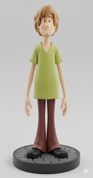 Bonecos gaya 3d manga anime salsicha rogers scooby boneka caricato Model Cetak 3D .c4d .max .obj .3ds .fbx .stl .blend 