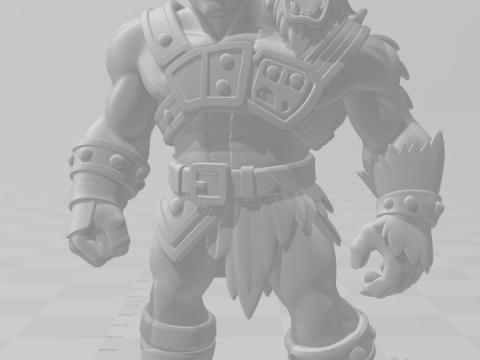 Bonecos 3d スタイル マンガ アニメ 男性 モンスター 2 頭 2 カベアス カリカート 3Dプリントモデル