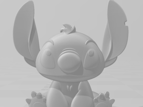 Bonecos 3d style manga anime stitch caricato 3D Print Model