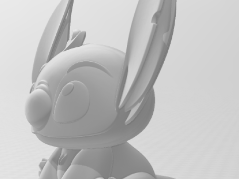Bonecos 3d style manga anime stitch caricato 3D Print Model