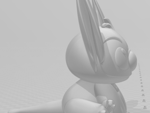 Bonecos 3d style manga anime stitch caricato 3D Print Model