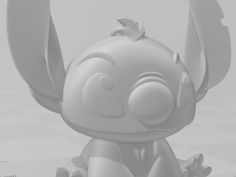 Bonecos 3d style manga anime stitch caricato 3D Print Model