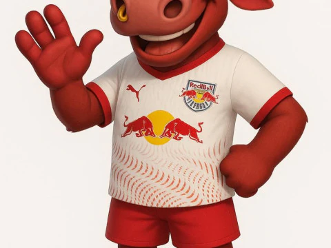 Bonecos 3d style manga anime mascote bull com piercing caricato 3D Print Model