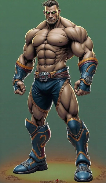 Bonecos 3d style manga anime man warrior lutador caricato 3D Print Model .c4d .max .obj .3ds .fbx .stl .blend 