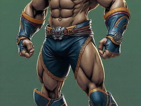 Bonecos 3d style manga anime man guerriero lutador caricato Modello di stampa 3D