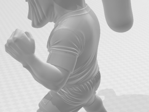 Bonecos 3d スタイル マンガ アニメ 男性 ロナウジーニョ ガウチョ r10 カリカート 3Dプリントモデル