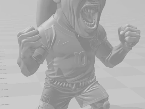 Bonecos 3d style manga anime man ronaldinho gaucho r10 caricato 3D Print Model