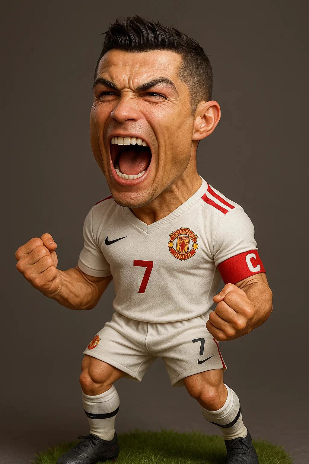 Bonecos 3d style manga anime man cr7 caricato 3D Print Model .c4d .max .obj .3ds .fbx .stl .blend 