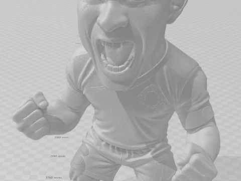 Bonecos 3d style manga anime man cr7 caricato 3D Print Model