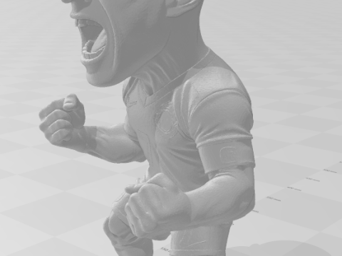 Bonecos 3D-Stil Manga Anime Mann CR7 Caricato 3D Druckmodell