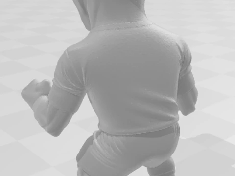 Bonecos 3d style manga anime man cr7 caricato 3D Print Model