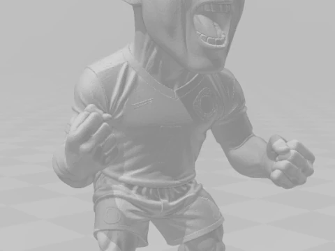 Bonecos 3d style manga anime man cr7 caricato 3D Print Model