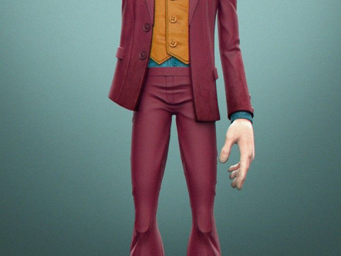 Bonecos 3d style manga anime man coringa caricato Modello di stampa 3D