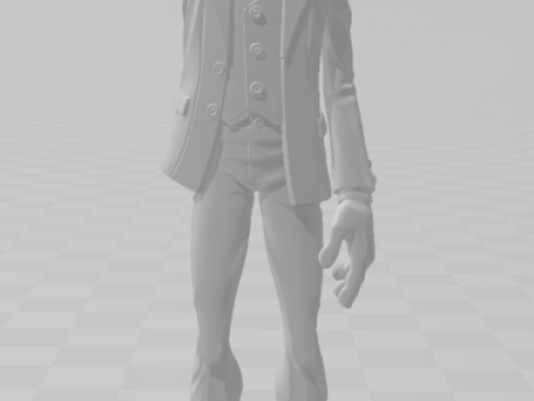 Bonecos style 3d manga anime homme coringa caricato Modèles 3D en vedette