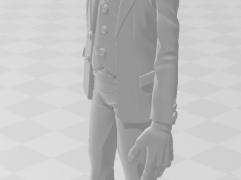 Bonecos style 3d manga anime homme coringa caricato Modèles 3D en vedette