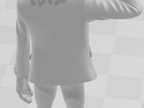 Bonecos style 3d manga anime homme coringa caricato Modèles 3D en vedette