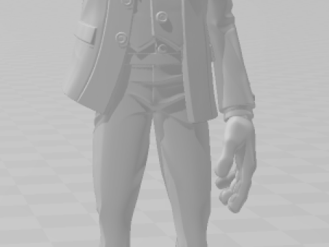 Bonecos style 3d manga anime homme coringa caricato Modèles 3D en vedette