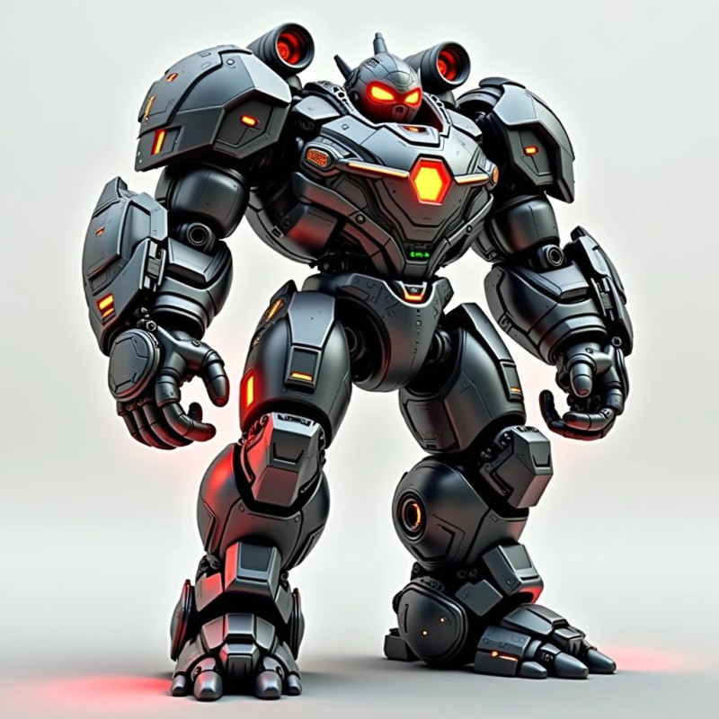 Bonecos 3d стиль манга аниме человек воин андроид робот карикато 3D Принт Модель .c4d .max .obj .3ds .fbx .stl .blend 