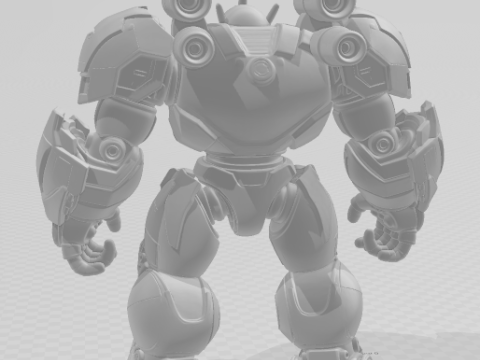 Bonecos 3d стиль манга аниме человек воин андроид робот карикато 3D Принт Модель
