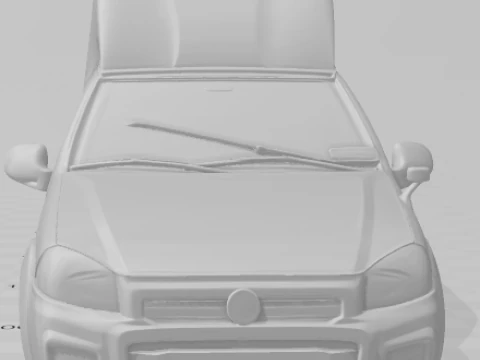 Bonecos 3d style manga anime car style furgo caricato 3D Print Model