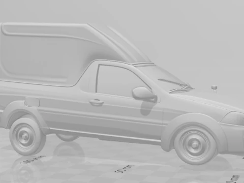 Bonecos 3d style manga anime car style furgo caricato 3D Print Model