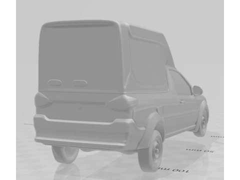 Bonecos 3d style manga anime car style furgo caricato 3D Print Model