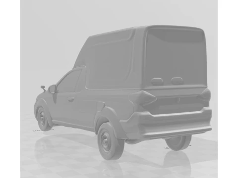 Bonecos 3d style manga anime car style furgo caricato 3D Print Model