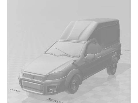 Bonecos 3d style manga anime car style furgo caricato 3D Print Model