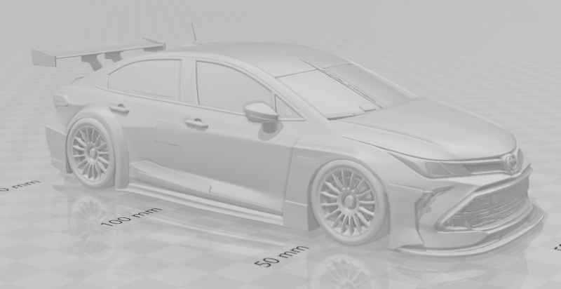 Bonecos 3d stil manga anime araba tarzı corolla stok araba karikatür 3D Baskı Modeli .c4d .max .obj .3ds .fbx .stl .blend 