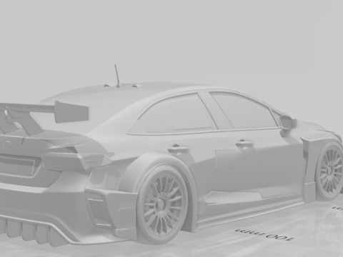 Bonecos 3d stil manga anime araba tarzı corolla stok araba karikatür 3D Baskı Modeli