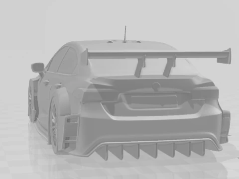 Bonecos 3d style manga anime car style corolla stock car caricato 3D Print Model