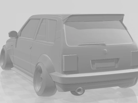Bonecos 3d style manga anime car style uno tuning caricato 3D Print Model