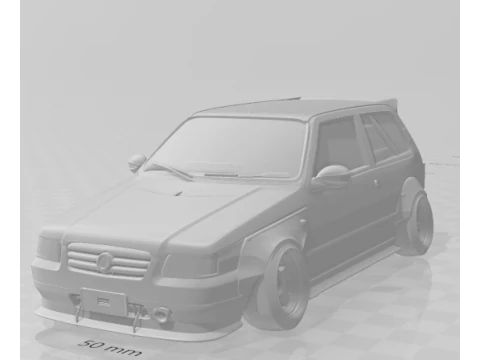 Bonecos 3d style manga anime car style uno tuning caricato 3D Print Model
