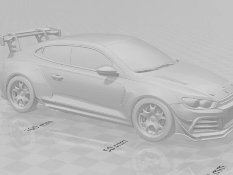 Bonecos 3d style manga anime car style stock car race tuning caricato 3D Print Model