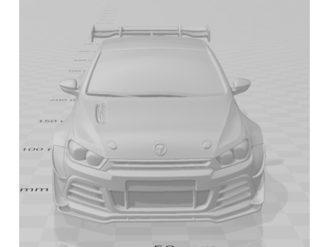 Bonecos 3D-stijl manga anime autostijl stock car race tuning caricato 3D printmodel