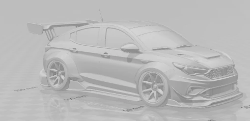 Bonecos 3d style manga anime car style stock car race tuning caricato 3D Print Model .c4d .max .obj .3ds .fbx .stl .blend