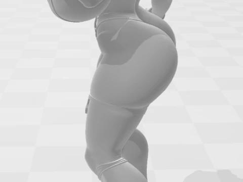 Bonecos 3d style manga anime women lolli caricato 3D Print Model