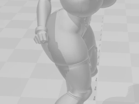 Bonecos 3d style manga anime women lolli caricato 3D Print Model