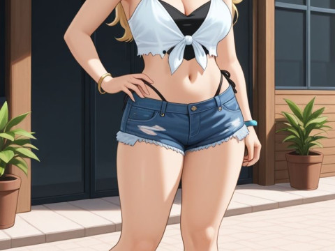 Bonecos estilo 3d manga anime mulheres lolli caricato Modelo de Impressão 3D