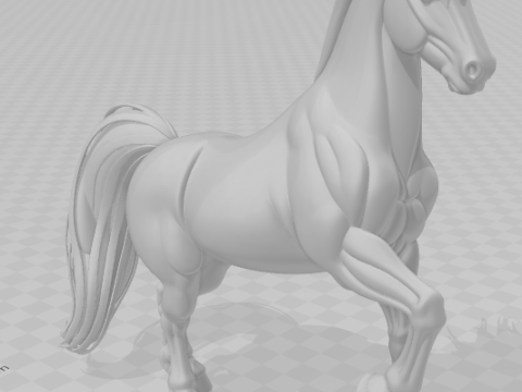 Bonecos 3d стиль манга аниме лошадь cavalo caricato 3D Принт Модель