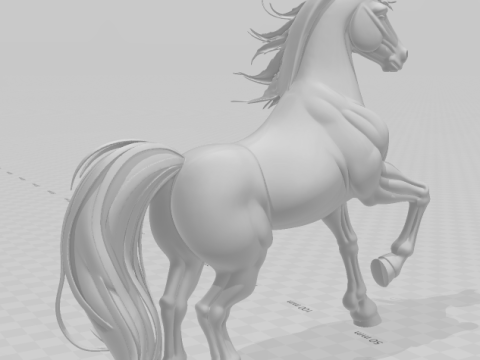 Bonecos 3d стиль манга аниме лошадь cavalo caricato 3D Принт Модель