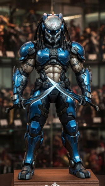 Bonecos style 3d manga anime style guerrier prédateur caricato Modèles 3D en vedette .c4d .max .obj .3ds .fbx .stl .blend