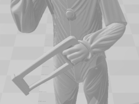 Bonecos 3d stil manga anime sanat korkunç karikatür 3D Baskı Modeli