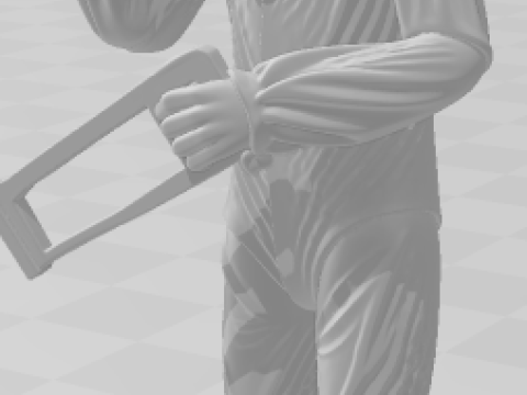 Bonecos 3d stil manga anime sanat korkunç karikatür 3D Baskı Modeli