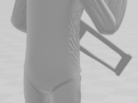 Bonecos 3d stil manga anime sanat korkunç karikatür 3D Baskı Modeli