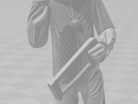 Bonecos 3d stil manga anime sanat korkunç karikatür 3D Baskı Modeli